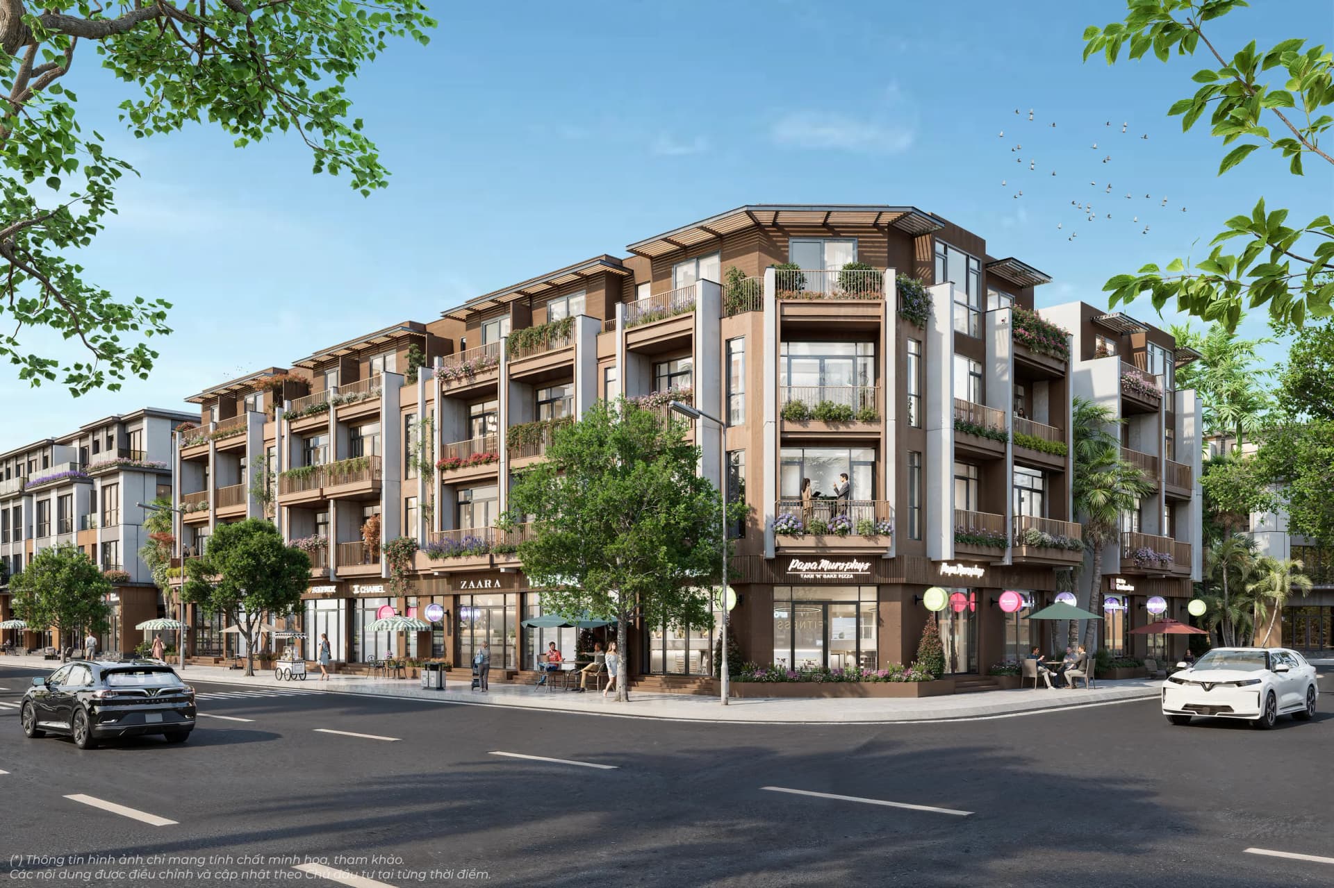 Phối cảnh nhà liền kề