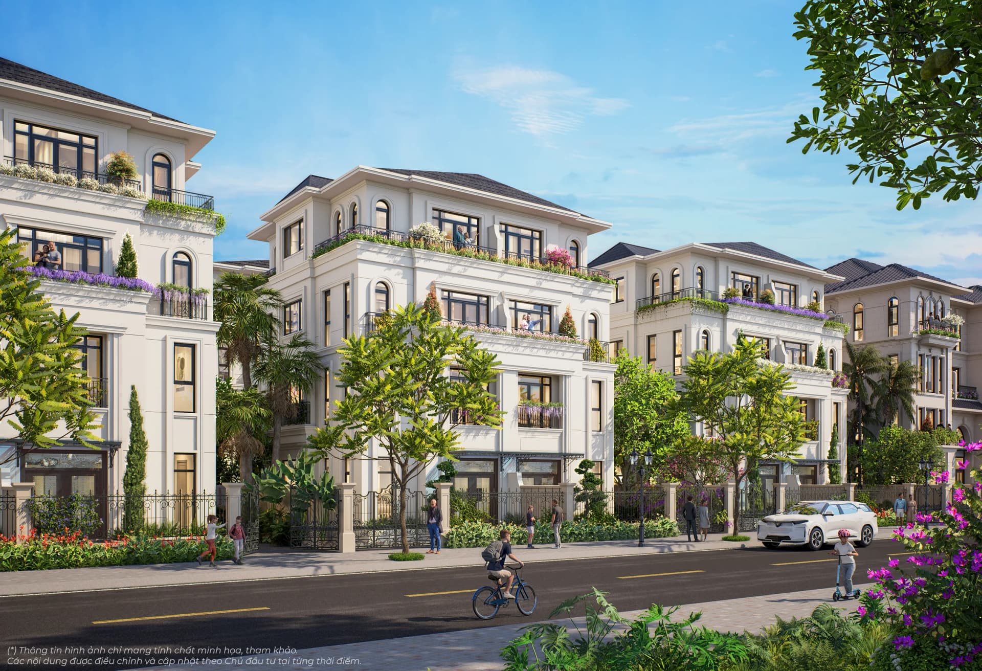 Phối cảnh biệt thự song lập